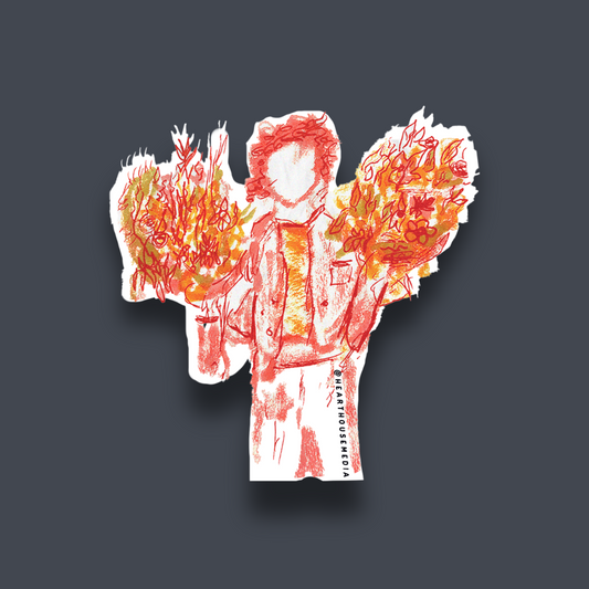 FLOWER DELIVERY STICKER