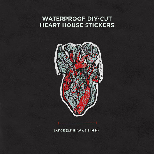 FLORAL HEART STICKER